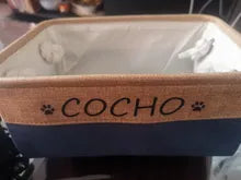 Personalized Dog Toy Basket Free Print Pet Storage Box Cat DIY Custom Name Toys Clothes Accessories Organize Storage